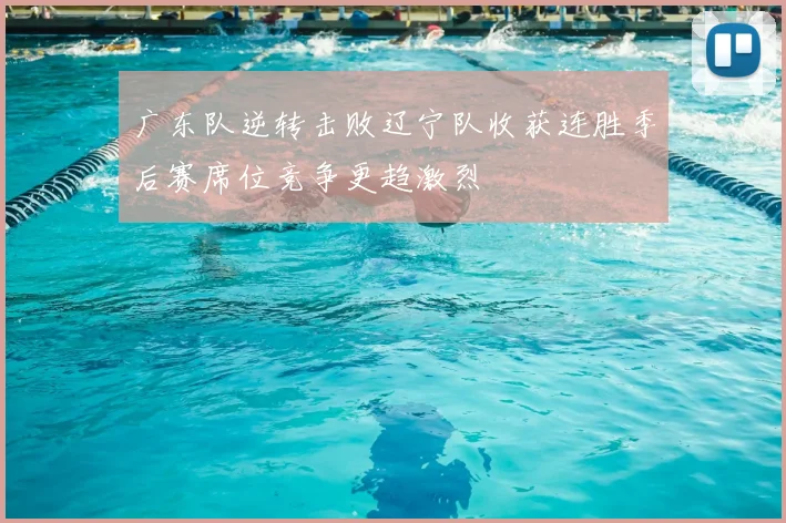 广东队逆转击败辽宁队收获连胜季后赛席位竞争更趋激烈